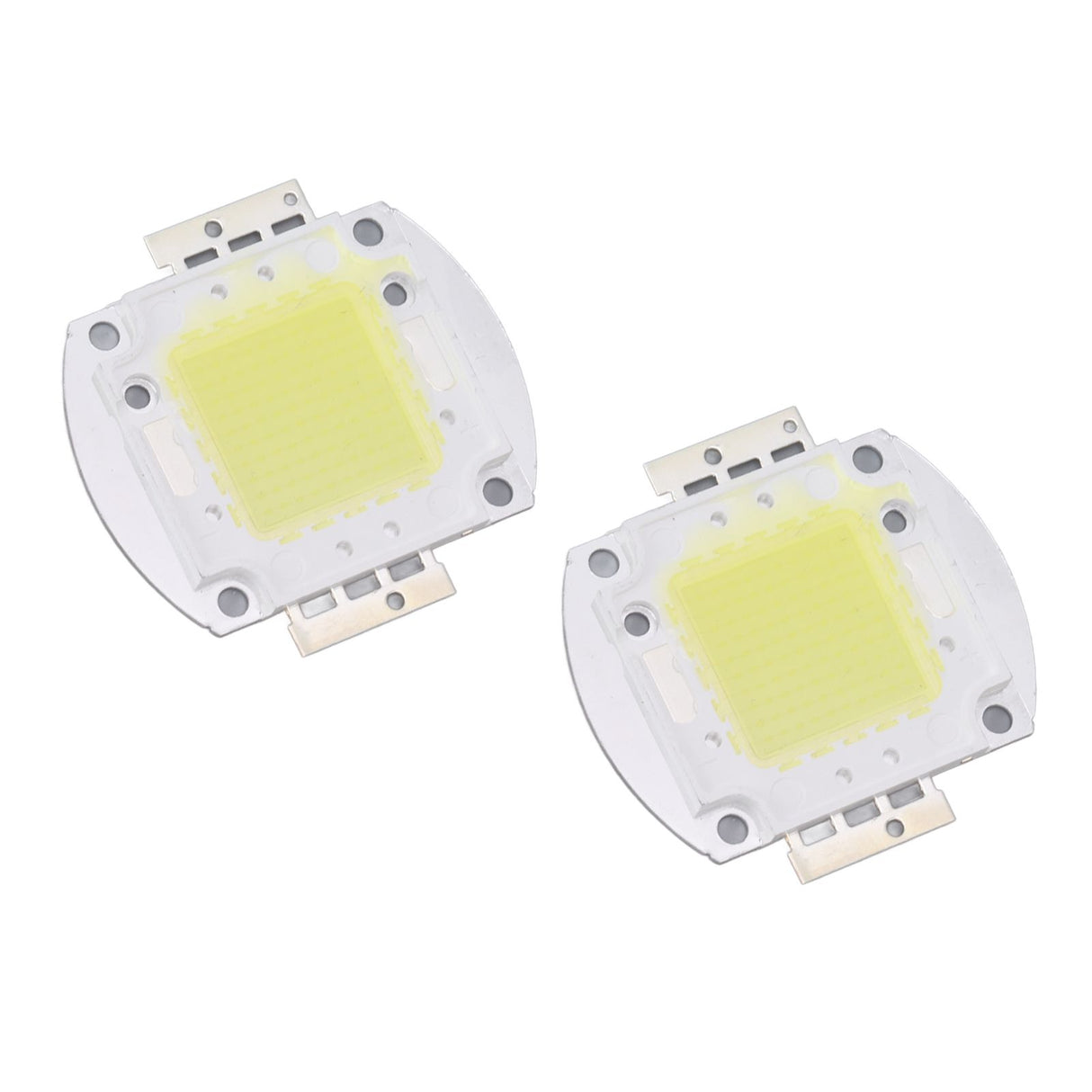2pcs Round LED Chip 100W High Power LED Chip White Light 9600LM 6000K LED Beads for Home Studio Exhibition Foodlight Spotlight
