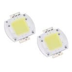 2pcs Round LED Chip 100W High Power LED Chip White Light 9600LM 6000K LED Beads for Home Studio Exhibition Foodlight Spotlight