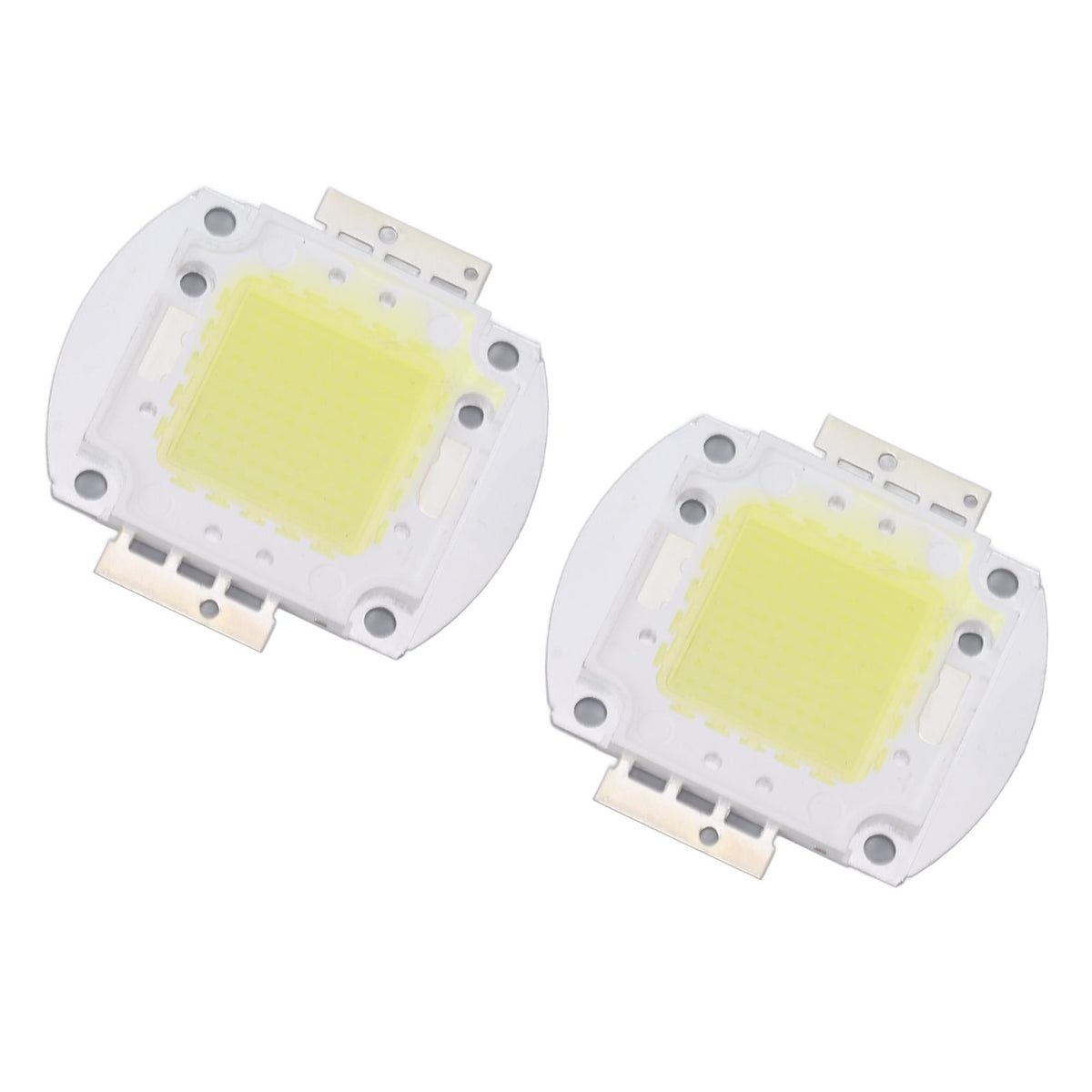 2pcs Round LED Chip 100W High Power LED Chip White Light 9600LM 6000K LED Beads for Home Studio Exhibition Foodlight Spotlight