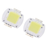 2pcs Round LED Chip 100W High Power LED Chip White Light 9600LM 6000K LED Beads for Home Studio Exhibition Foodlight Spotlight