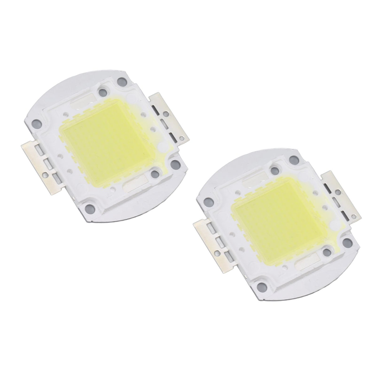 2pcs Round LED Chip 100W High Power LED Chip White Light 9600LM 6000K LED Beads for Home Studio Exhibition Foodlight Spotlight
