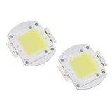 2pcs Round LED Chip 100W High Power LED Chip White Light 9600LM 6000K LED Beads for Home Studio Exhibition Foodlight Spotlight