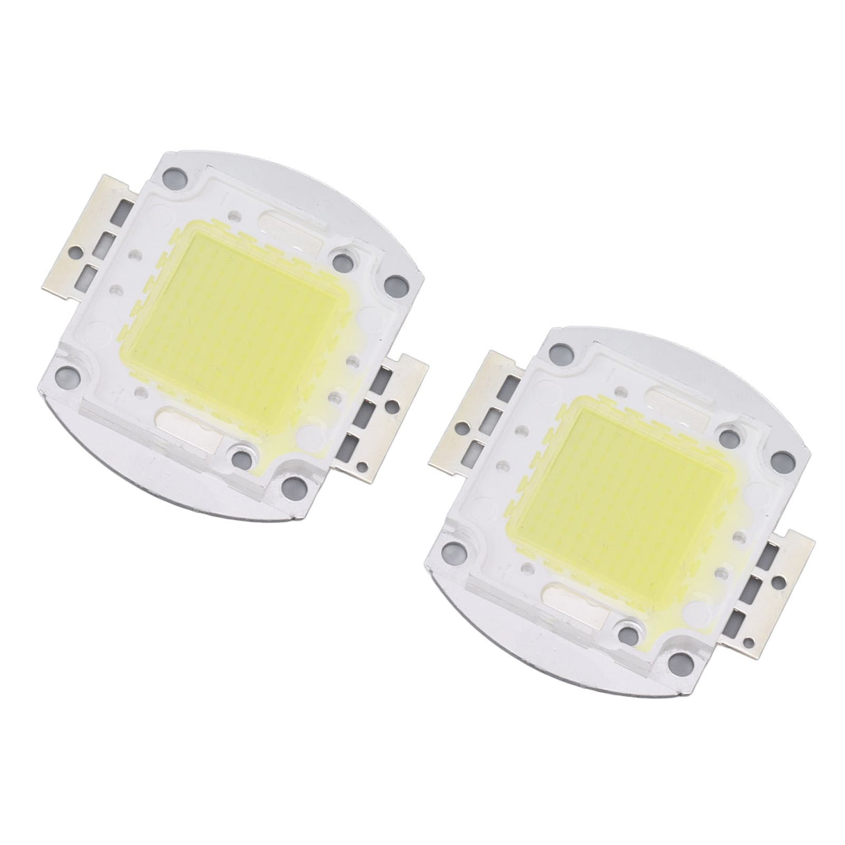 2pcs Round LED Chip 100W High Power LED Chip White Light 9600LM 6000K LED Beads for Home Studio Exhibition Foodlight Spotlight