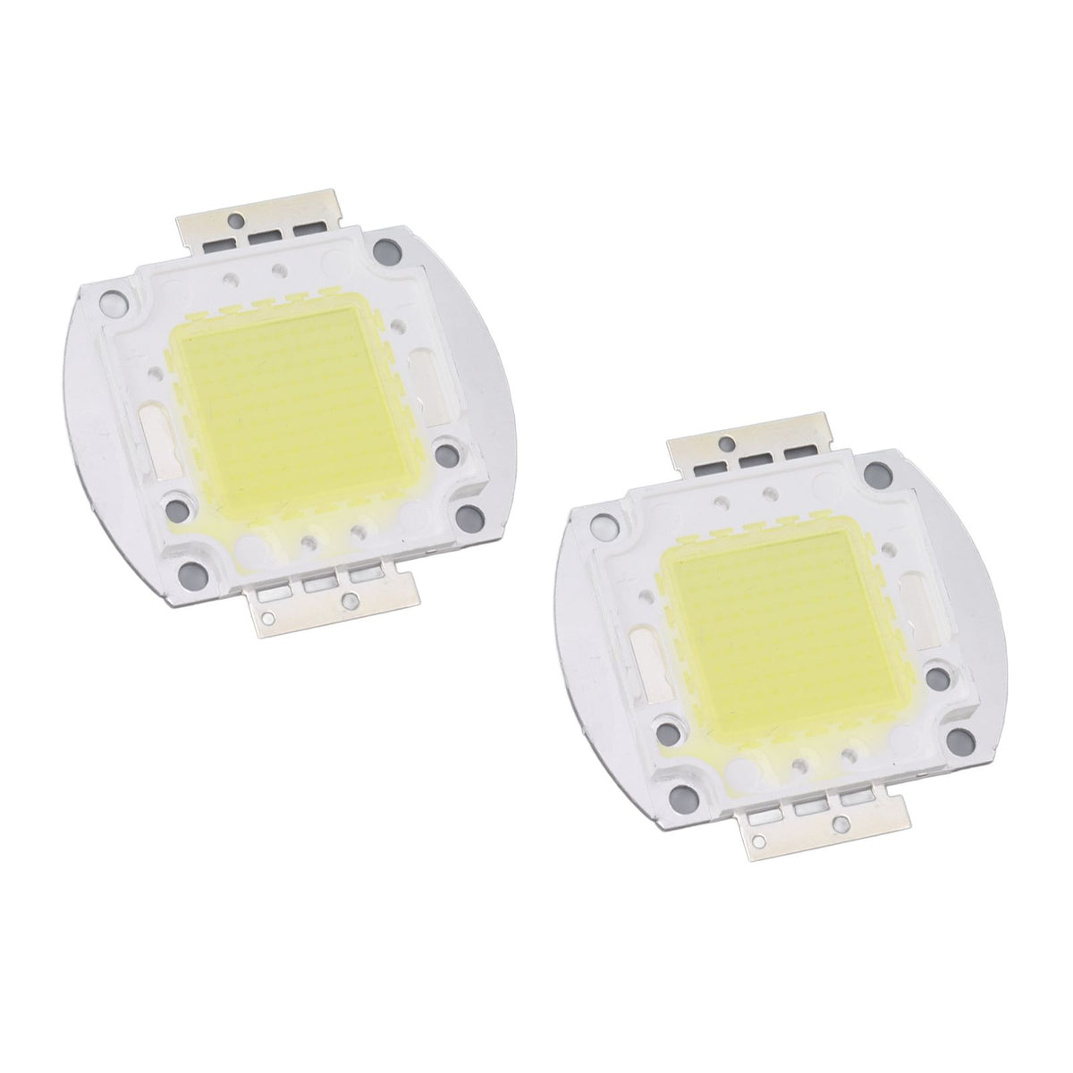 2pcs Round LED Chip 100W High Power LED Chip White Light 9600LM 6000K LED Beads for Home Studio Exhibition Foodlight Spotlight