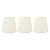 3Pcs Lampshades Hand Crafted Natural Linen Stylish Dustproof Barrel Chandelier Shades For Table Lamps and Floor Light