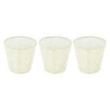 3Pcs Lampshades Hand Crafted Natural Linen Stylish Dustproof Barrel Chandelier Shades For Table Lamps and Floor Light - Side View