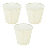 3Pcs Lampshades Hand Crafted Natural Linen Stylish Dustproof Barrel Chandelier Shades For Table Lamps and Floor Light - 45-Degree Angle
