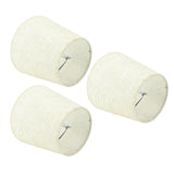 3Pcs Lampshades Hand Crafted Natural Linen Stylish Dustproof Barrel Chandelier Shades For Table Lamps and Floor Light
