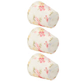 Cloth Lamp Shade Flower Pattern Clip On Bulb Lampshade for Table Lamp Chandelier Floor Lamp - Front View