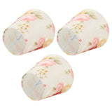 Cloth Lamp Shade Flower Pattern Clip On Bulb Lampshade for Table Lamp Chandelier Floor Lamp - Top-Down View