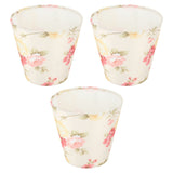 Cloth Lamp Shade Flower Pattern Clip On Bulb Lampshade for Table Lamp Chandelier Floor Lamp - Rear View
