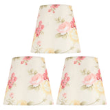 Cloth Lamp Shade Flower Pattern Clip On Bulb Lampshade for Table Lamp Chandelier Floor Lamp - Close-Up Angle
