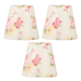 Cloth Lamp Shade Flower Pattern Clip On Bulb Lampshade for Table Lamp Chandelier Floor Lamp - Extra Image