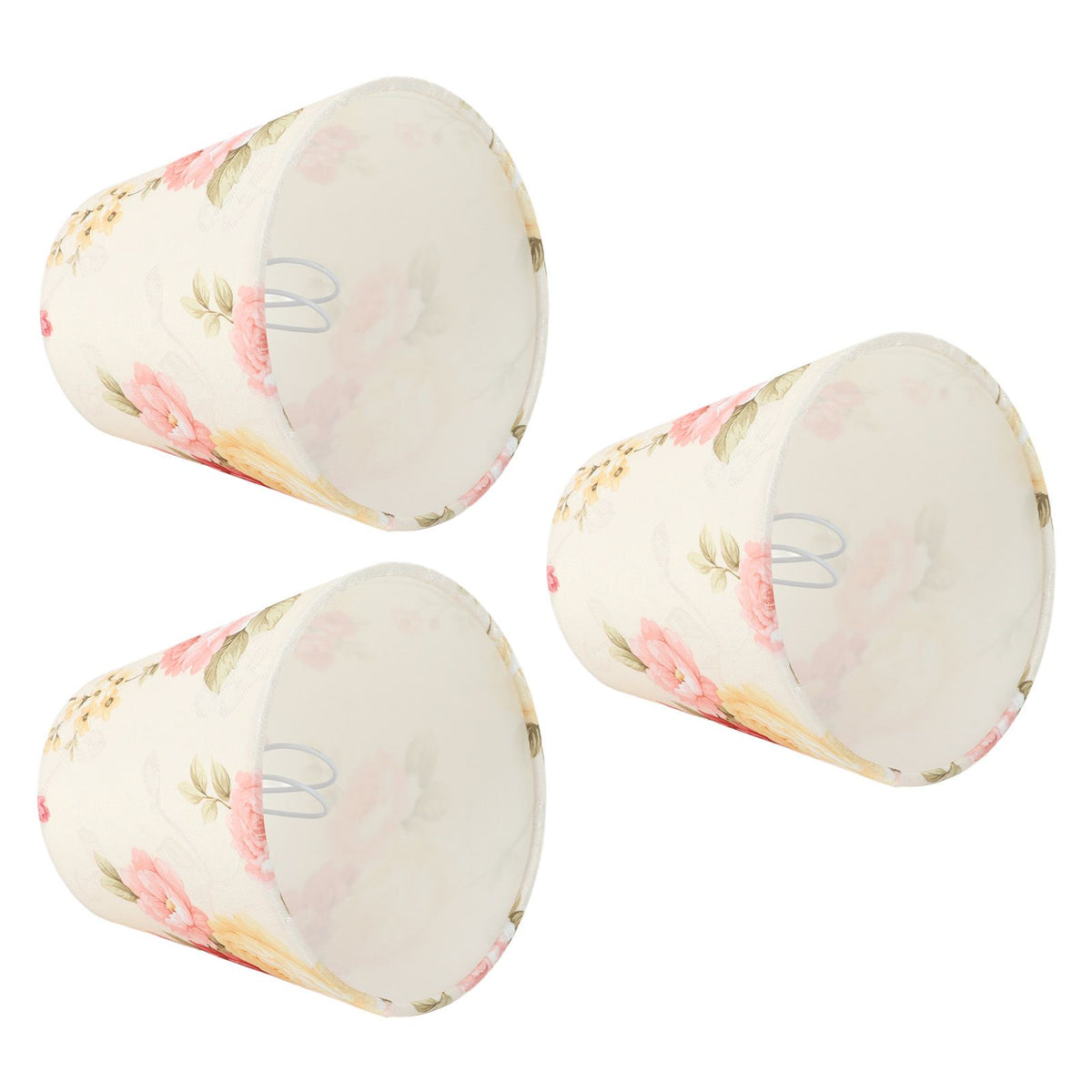Cloth Lamp Shade Flower Pattern Clip On Bulb Lampshade for Table Lamp Chandelier Floor Lamp