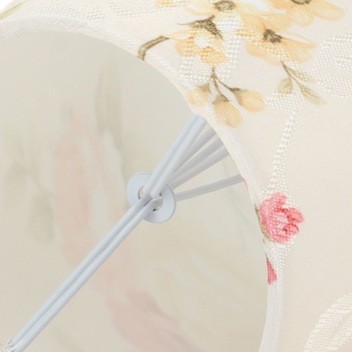 Cloth Lamp Shade Flower Pattern Clip On Bulb Lampshade for Table Lamp Chandelier Floor Lamp