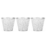 Cloth Lampshade Clip On Design Modern Barrel Fabric Lamp Shades for E14 Bulb Chandelier Wall Lamp 3pcs Silver