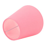 3pcs Cloth Fabric Lampshade Innovative E14 Intervention Type Modern Fabric Lampshade Dust Cover for Bedroom Bedside Pink - Extra Image