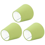 3pcs Cloth Fabric Lampshade Innovative E14 Intervention Type Modern Fabric Lampshade Dust Cover for Bedroom Bedside Pea Green - Extra Image