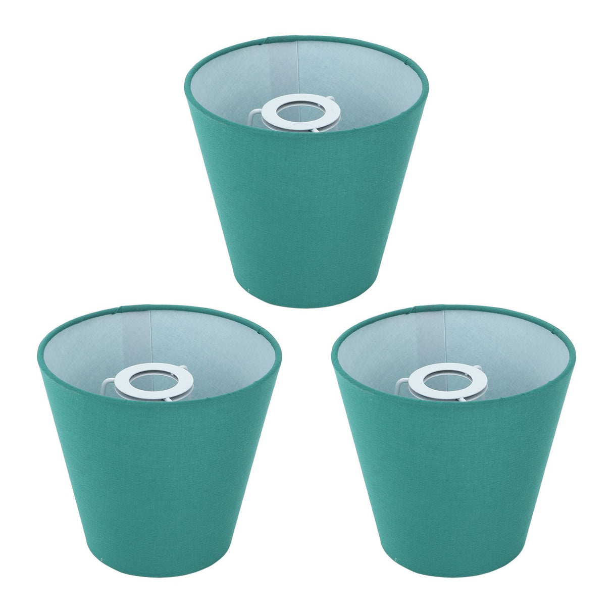 3pcs Cloth Fabric Lampshade Innovative E14 Intervention Type Modern Fabric Lampshade Dust Cover for Bedroom Bedside Dark Green
