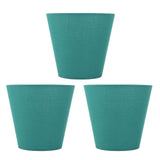 3pcs Cloth Fabric Lampshade Innovative E14 Intervention Type Modern Fabric Lampshade Dust Cover for Bedroom Bedside Dark Green
