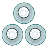 3pcs Cloth Fabric Lampshade Innovative E14 Intervention Type Modern Fabric Lampshade Dust Cover for Bedroom Bedside Dark Green - Rear View