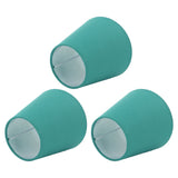 3pcs Cloth Fabric Lampshade Innovative E14 Intervention Type Modern Fabric Lampshade Dust Cover for Bedroom Bedside Dark Green - Extra Image