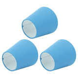3pcs Cloth Fabric Lampshade Innovative E14 Intervention Type Modern Fabric Lampshade Dust Cover for Bedroom Bedside Retro Blue
