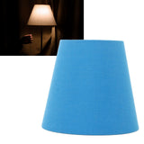 3pcs Cloth Fabric Lampshade Innovative E14 Intervention Type Modern Fabric Lampshade Dust Cover for Bedroom Bedside Retro Blue