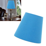 3pcs Cloth Fabric Lampshade Innovative E14 Intervention Type Modern Fabric Lampshade Dust Cover for Bedroom Bedside Retro Blue