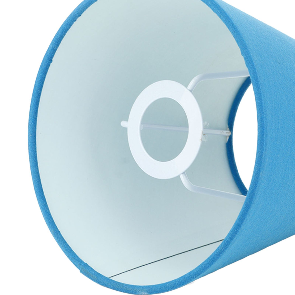 3pcs Cloth Fabric Lampshade Innovative E14 Intervention Type Modern Fabric Lampshade Dust Cover for Bedroom Bedside Retro Blue