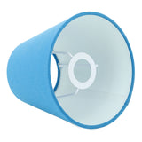 3pcs Cloth Fabric Lampshade Innovative E14 Intervention Type Modern Fabric Lampshade Dust Cover for Bedroom Bedside Retro Blue