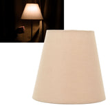 3pcs Cloth Fabric Lampshade Innovative E14 Intervention Type Modern Fabric Lampshade Dust Cover for Bedroom Bedside Khaki - Extra Image