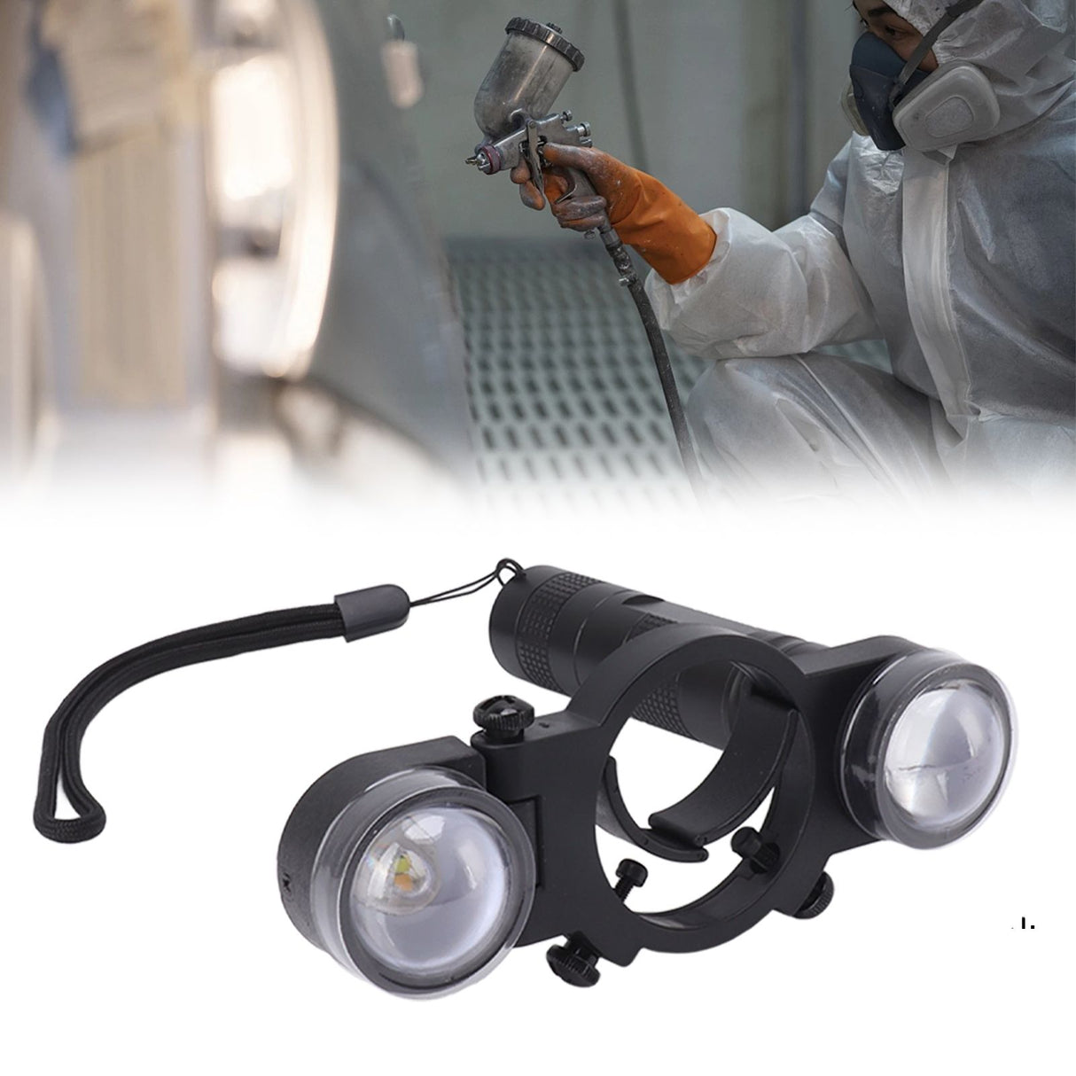 Paint Spray LED Light Universal Automotive Paint Light Spray Paint Lighting System White Warm 2 Color