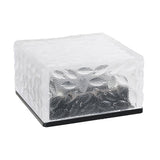 Solar Glass Brick Light ABS LED Waterproof In Ground Buried Ice Brick Landscape Lamp for Outdoor Yard Garden Lawn Blue Light - Side View