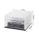 Solar Glass Brick Light ABS LED Waterproof In Ground Buried Ice Brick Landscape Lamp for Outdoor Yard Garden Lawn Blue Light