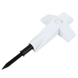 Solar Powered LED Cross Lights Graveside Memorial Headstone Stake Garden Grave Marker for Grave Decorations