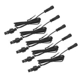 5 Pcs 3.3ft Deck Light Extension Cable 2 Pin IP67 Waterproof Extension Cord Male Female Connector for Outdoor