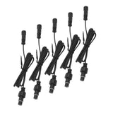 5 Pcs 3.3ft Deck Light Extension Cable 2 Pin IP67 Waterproof Extension Cord Male Female Connector for Outdoor