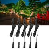 5 Pcs 3.3ft Deck Light Extension Cable 2 Pin IP67 Waterproof Extension Cord Male Female Connector for Outdoor