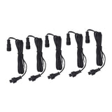 5pcs 4.9ft Deck Light Extension Cable IP67 Waterproof Extension Cord with Male and Female 3Pin Connectors for Outdoor
