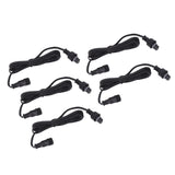 5pcs 4.9ft Deck Light Extension Cable IP67 Waterproof Extension Cord with Male and Female 3Pin Connectors for Outdoor - Extra Image