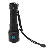 Rechargeable LED Flashlights 10000LM 5 Modes Super Bright Waterproof Flashlights with Fluorescent Strip for Emergency - Side View
