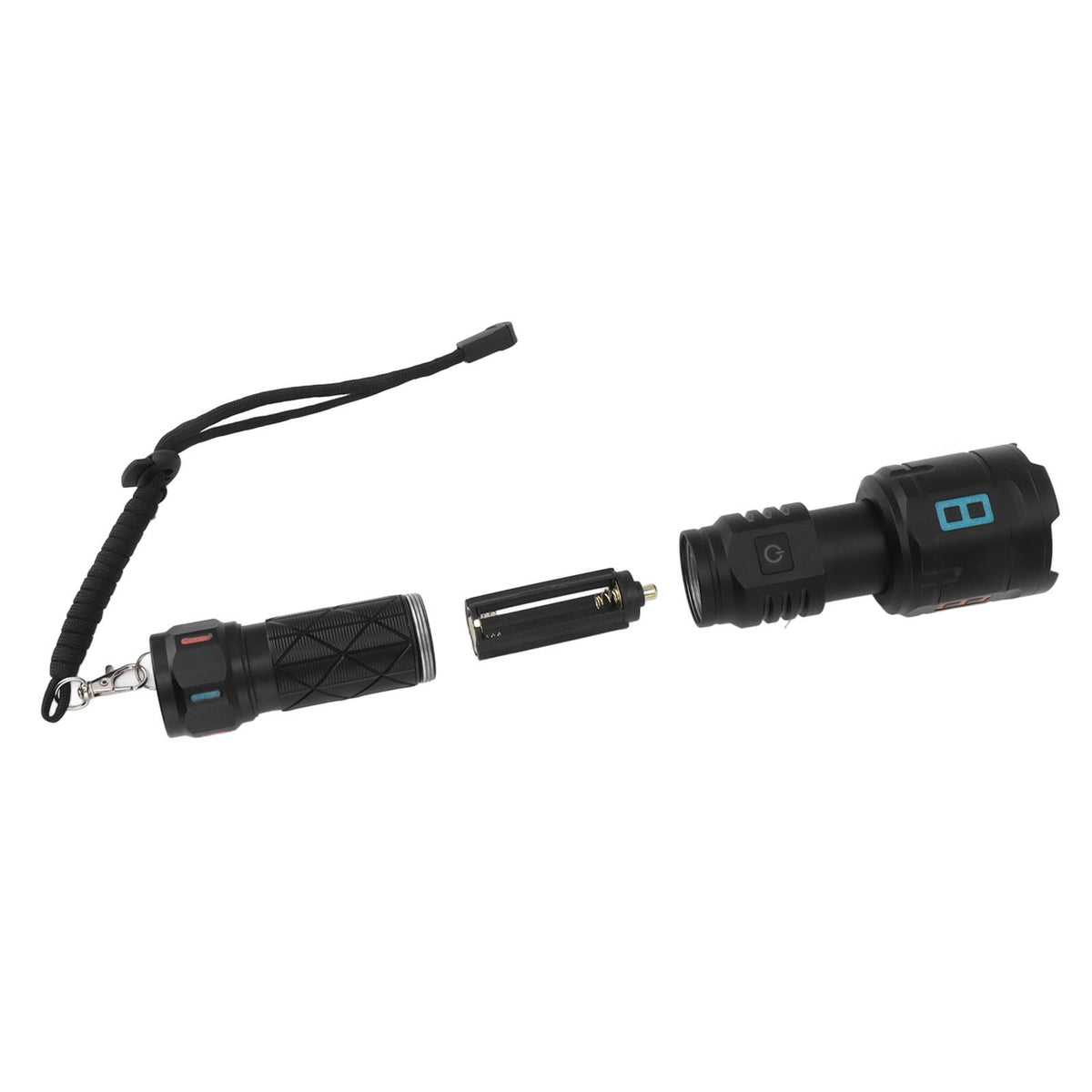 Rechargeable LED Flashlights 10000LM 5 Modes Super Bright Waterproof Flashlights with Fluorescent Strip for Emergency