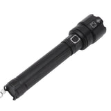 10000LM LED Flashlight USB Rechargeable Portable Adjustable Brightness Waterproof Zoom Flashlight For Hiking Camping Climbing - Front View