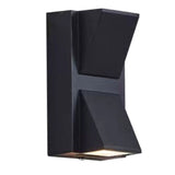 Outdoor Wall Light Plastic Housings Dual Head Exterior Wall Lamp with Up and Down Sconces 6000k White Light - Front View