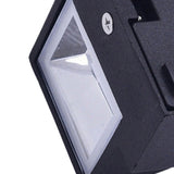 Outdoor Wall Light Plastic Housings Dual Head Exterior Wall Lamp with Up and Down Sconces 6000k White Light - Close-Up Angle