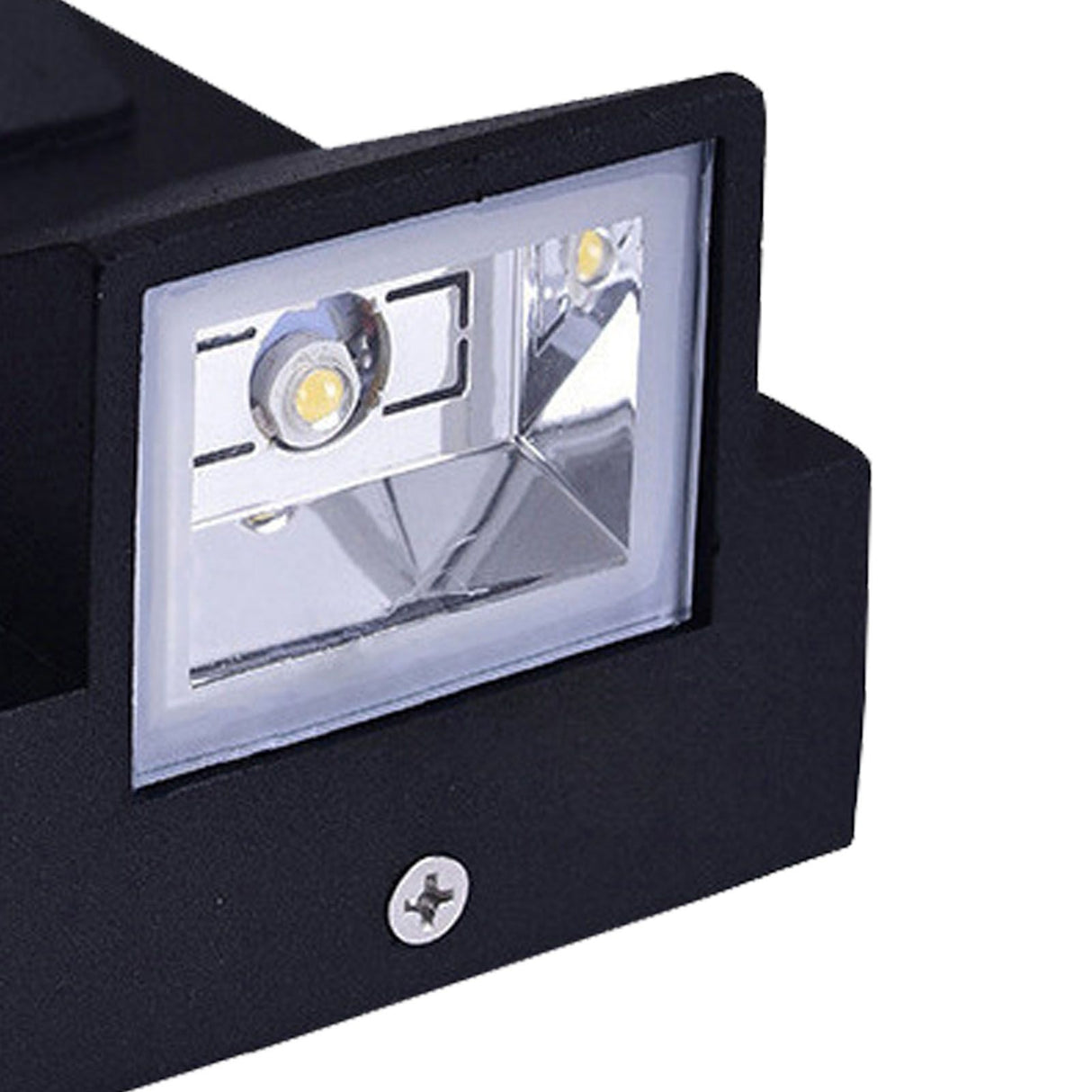Outdoor Wall Light Plastic Housings Dual Head Exterior Wall Lamp with Up and Down Sconces 6000k White Light