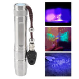 Led Ultraviolet Flashlight 365nm Jewelry Identification Lights Ultraviolet Yellow White 3 in 1 Light with Measurement Scale - Extra Image