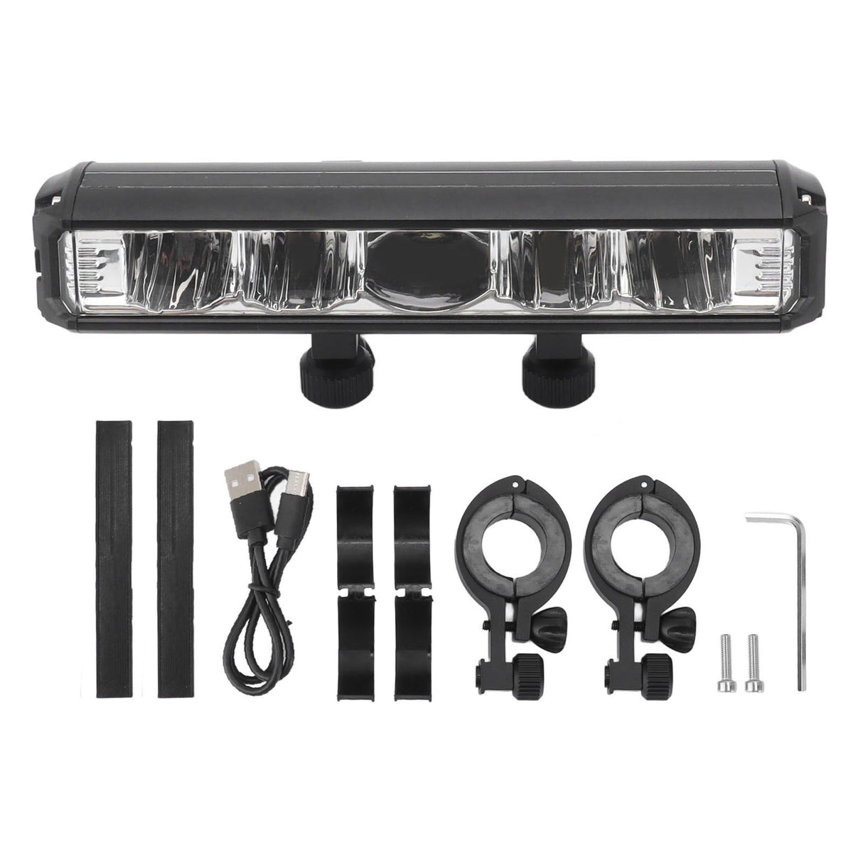 Bright LED Bike Light Aluminum Alloy USB Rechargeable Bike Headlight Waterproof Bike Headlight for Electric Bike Mountain Bike