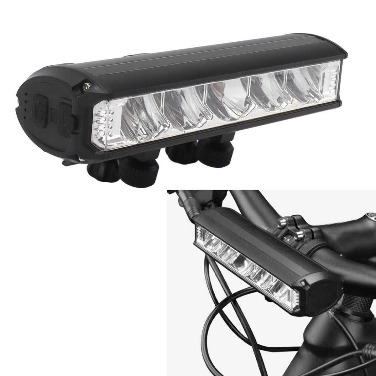 Bright LED Bike Light Aluminum Alloy USB Rechargeable Bike Headlight Waterproof Bike Headlight for Electric Bike Mountain Bike